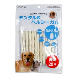 商品 ペットプロ デンタル&ヘルシーガム ミルクガム 棒型 画像