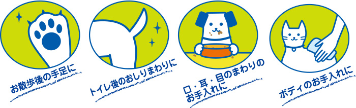 ライオン ペットキレイ 除菌できるふきとりフォーム 説明1
